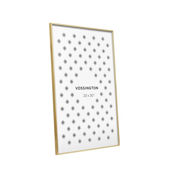 Gold 20x30 Frame - Exclusive Thin 20 x 30 Poster Frame For Wall Mount Photo - Picture 1 of 9